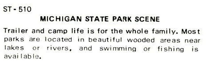 Bewabic State Park - Vintage Postcard